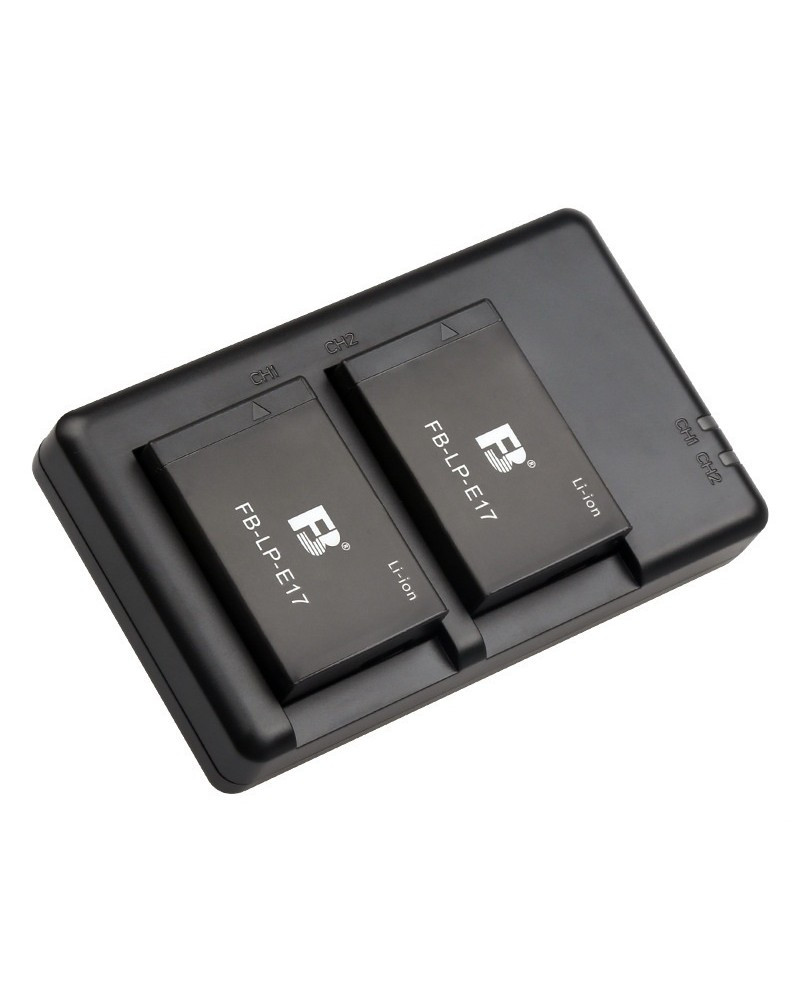 FB 950mAh Battery and Charger Set for Canon LP-E17 battery for Canon EOS 77D, 750D, 760D, 8000D, M3, M5, M6