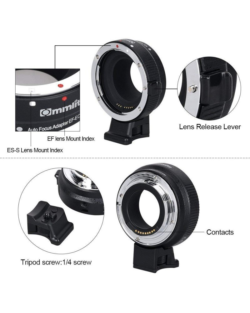 Auto Focus EF-EOS M MOUNT Lens Mount Adapter
