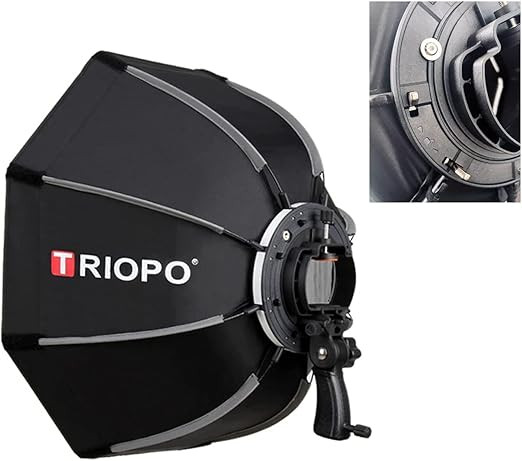 TRIOPO 65cm Portable Outdoor Octagon Umbrella Softbox for Flash Speedlite