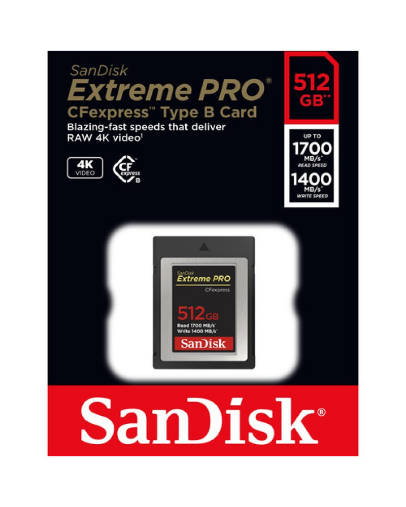 SanDisk 512GB Extreme PRO CFexpress Card Type B