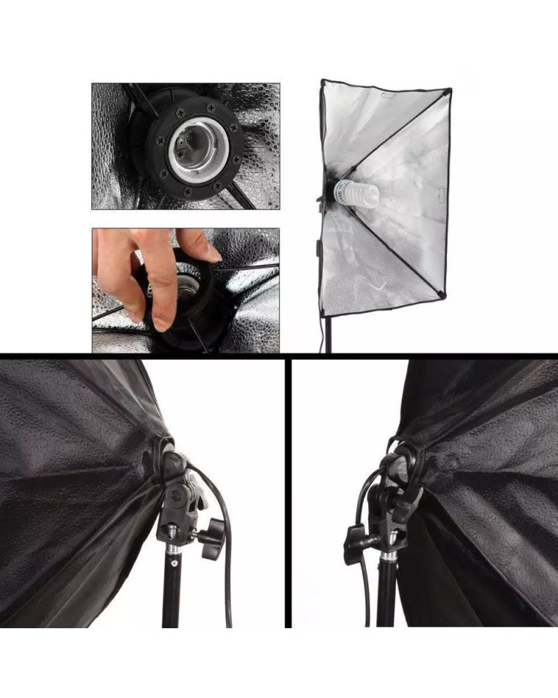 Photo Studio 60x60 Softbox Lighting (2 Kit)