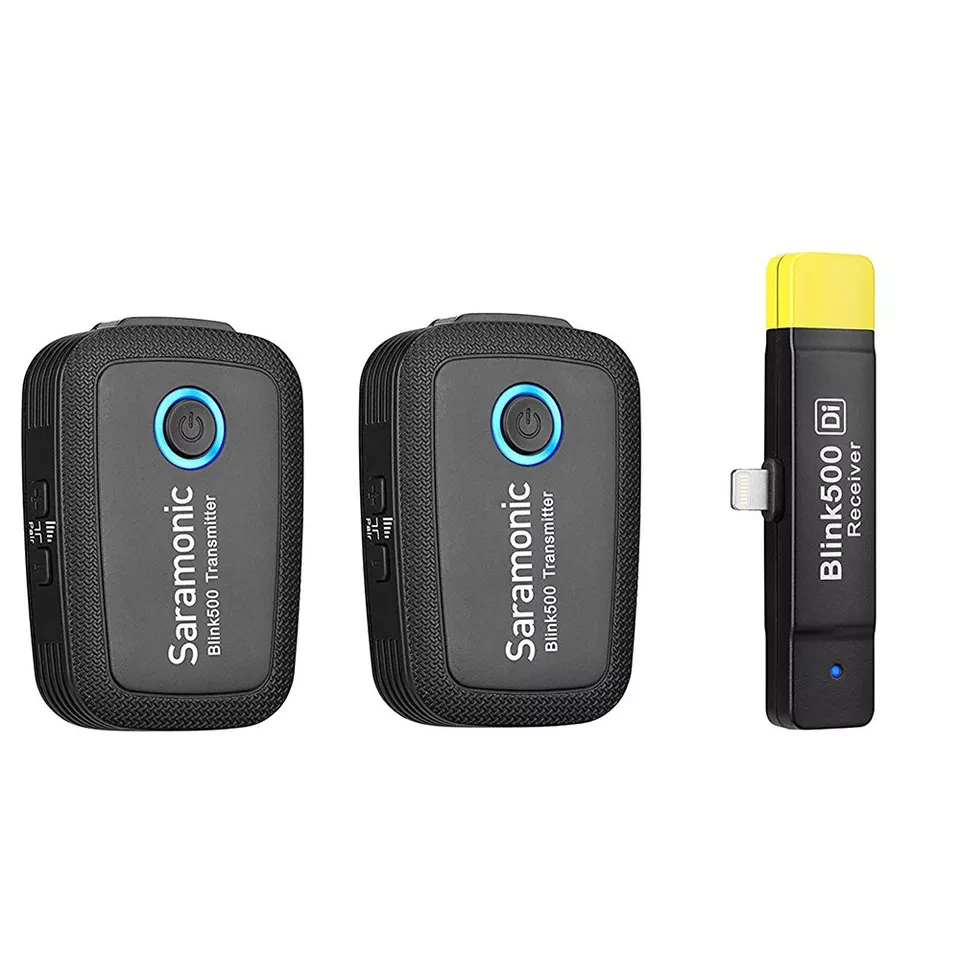 Saramonic Blink 500 B4 Dual Wireless Lavalier Microphone Lightning Connection