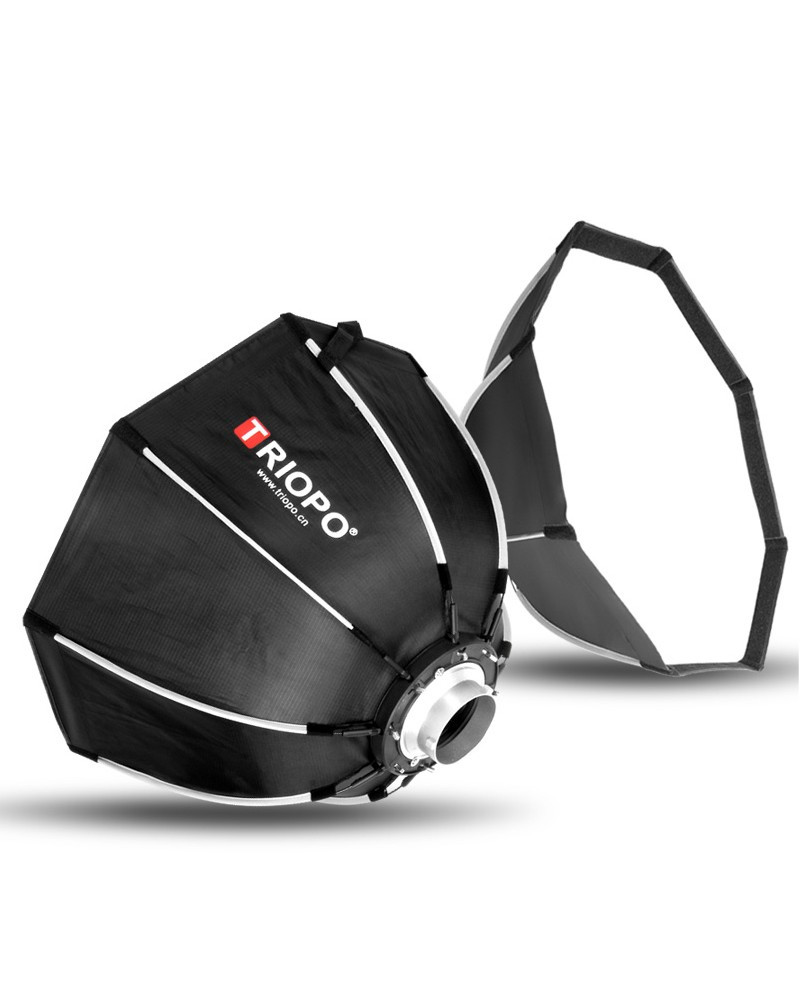 TRIOPO K2-90 Octagon Foldable Softbox Bracket Bowns Mount for Flash