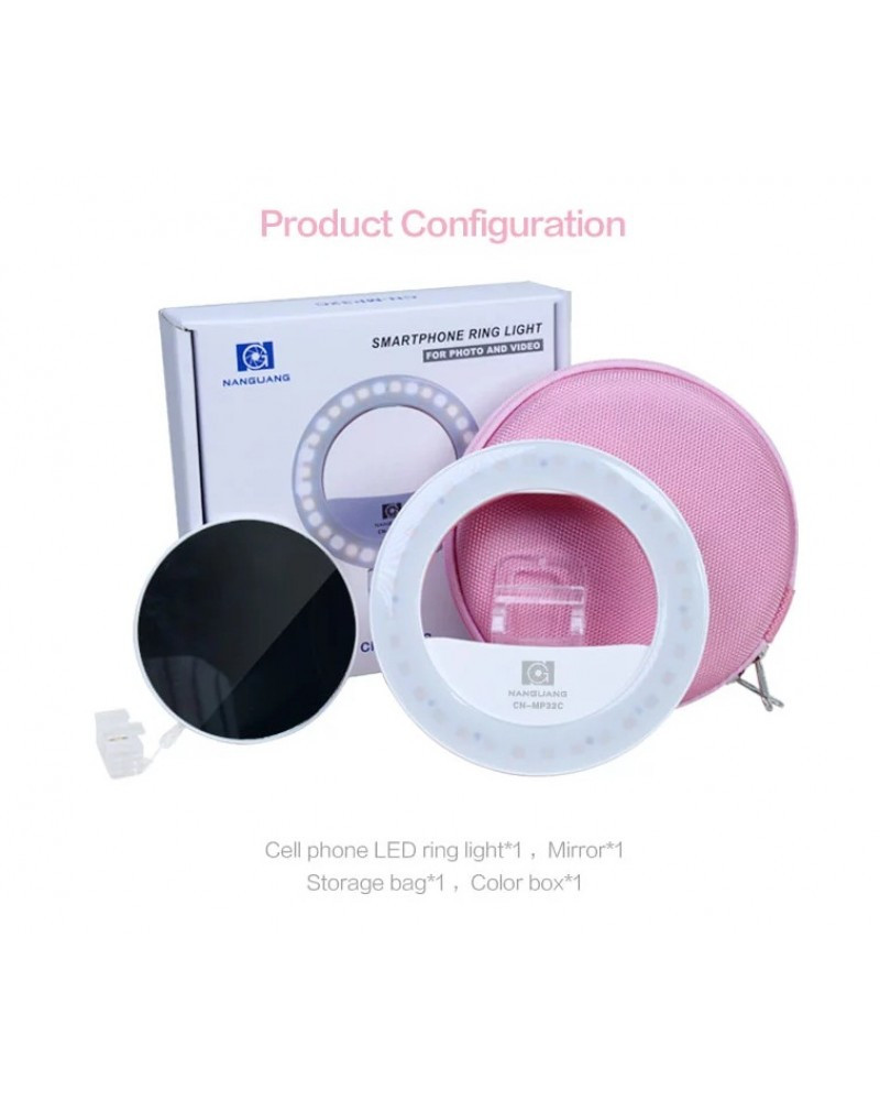 NanGuang smart phone ring light CN-MP32C selfie ring light