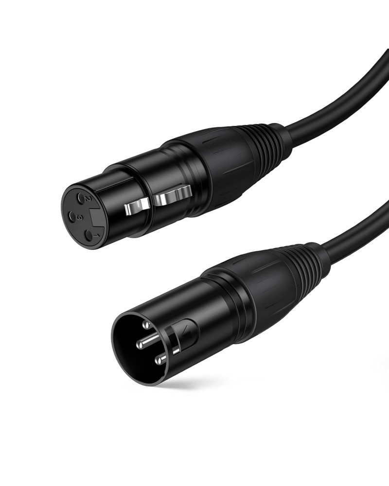 Cable XLR Cable, XLR Male to XLR Female Balanced 3 PIN Microphone Cable , Black 20M