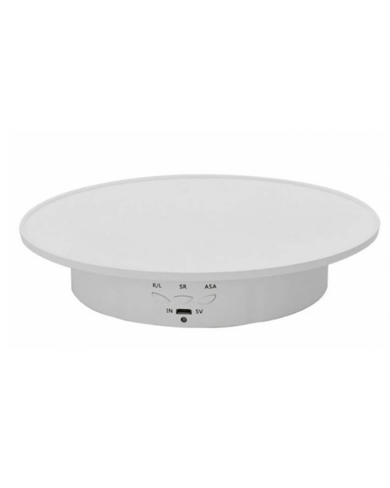 360Electric Rotating Display Stand Turntable White Velvet Base Photography Turntable Jewelry And Shoes