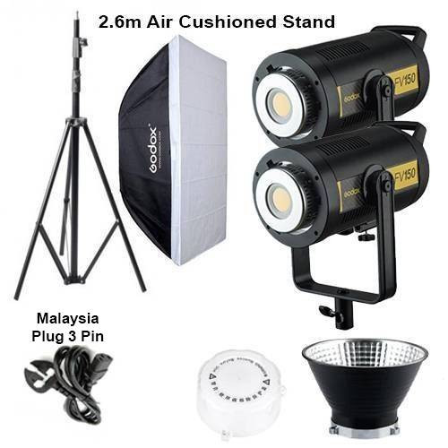 Godox FV150 Flash LED Light With Softbox/Stand/Remote Kit