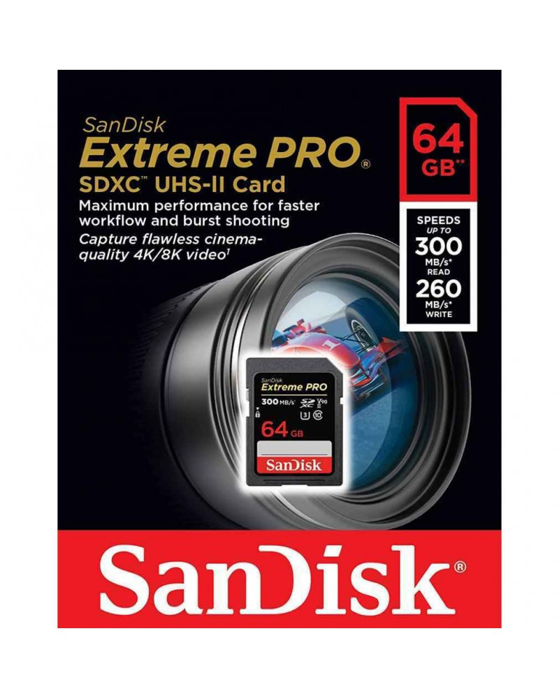 SanDisk 64GB Extreme PRO UHS-I SDXC Memory Card