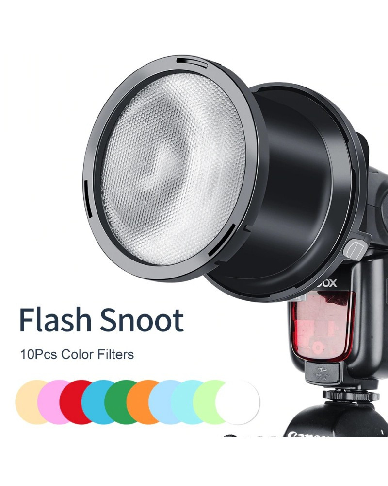 Falconeyes SGA-BOS 10pcs Color Filters Speedlite Flash Focused Snoot