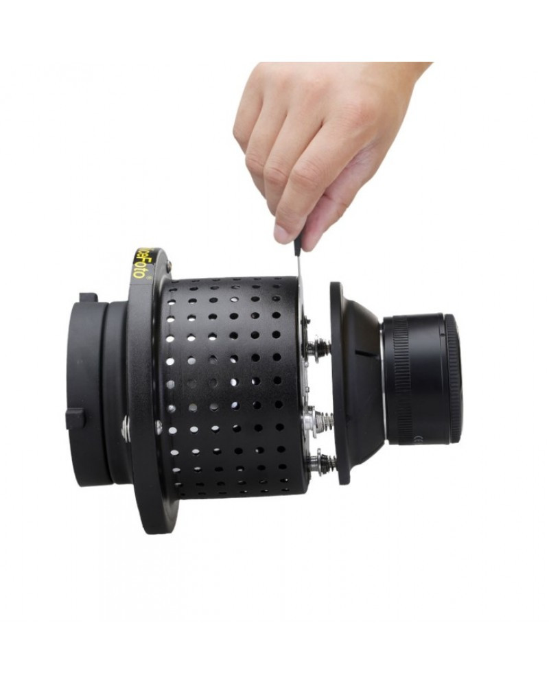 NiceFoto SN-29 Professional Optical Spot Bowens Mount Replaceable Mount Snoot for LED Light Flash