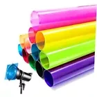 Transparent Color Gel Filter Lighting Film Sheet 12 Color