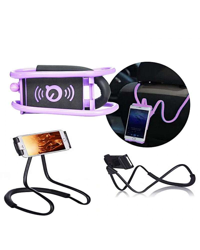 White Necklace Cellphone Support